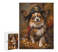 Pirate Dog Treasure Chest-84 Puzzle 500 Pièces Educa Jouet en Bois Cadeau Unique Décoration Intérieure Jeu Éducatif Challenge Toy Adultes Et Enfants À Partir De 14 Ans 500 PCS