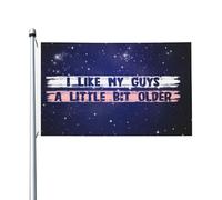 Pirate Drapeaux J'Aime Mes Gars Un Peu Plus Âgés Drapeau De Jardin Diversité Drapeau Extérieur Pour Décoration D'Intérieur, Cadeau De Noë, Festival, 90X150cm