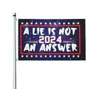 Pirate Drapeaux Un Mensonge N'Est Pas Une Réponse Drapeau De Jardin Polyester Drapeau Extérieur Pour Cadeau D'Anniversaire, Décoration D'Halloween, Terrasse, 90X150cm