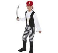 Pirate Enfants Costume Deluxe - M Noir G