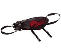 1 cache oeil de pirate dentelle rouge deguisement jouet kermesse anniversaire rouge G