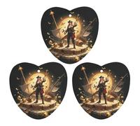 Pirate Golden Secret Sea Car Lot de 3 désodorisants à suspendre en forme d'amour pour voiture, maison, bureau, style gris