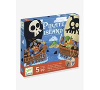 Djeco – Jeu classique Pirate Island – Jeu de collecte et de stratégie – Bleu TU