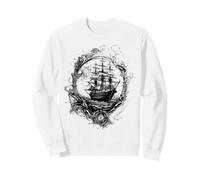 Pirate Marin Captain Marine Vieux voilier Sweatshirt