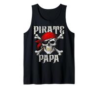 Pirate Papa Jolly Roger Drapeau et crâne os croisés Halloween Débardeur