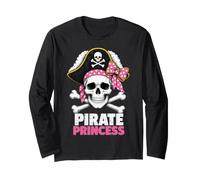 Pirate Princess Hat Coquette Bow Cute Girls Kids Graphic Manche Longue