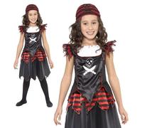 Pirate Robe Dessus Filles Costume Déguisement Livre D'Histoires Croix OS