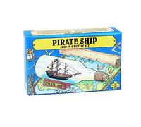 Pirate Ship in a Bottle Kit - Includes All Parts to Create a Mini Ship in a Bottle - VERY Challenging, Are You up for It? by Woodcrafter Kits