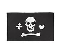 Pirate Stede Bonnett Drapeau 90X150Cm Décoratif Drapeaux De Jardin Durable Décoration Bannière Pour Jardin Clubs Plage