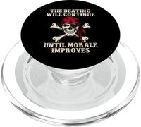 Pirate The Beatings Will Continue Until Moral Improves PopSockets PopGrip pour MagSafe