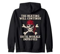Pirate The Beatings Will Continue Until Moral Improves Sweat à Capuche