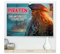 Piraten - Eine unsterbliche Faszination (hochwertiger Premium Wandkalender 2026 DIN A2 quer), Kunstdruck in Hochglanz: Freibeuter der Weltmeere
