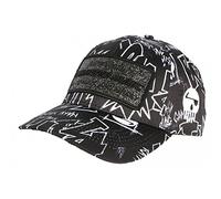 Piraterie Music Casquette Noire Strass Print Streetwear Baseball Rap - Taille Unique - Noir