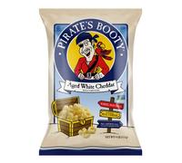 Pirate's Booty Bouffées de fromage cheddar blanc vieilli, sans gluten, collations pour enfants, sac à goûter de 4 oz