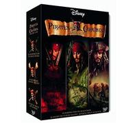 Pirates des Caraïbes - La trilogie : La malédiction du Black Pearl + Le secret du coffre maudit + Jusqu'au bout du monde - coffret collector 4 DVD