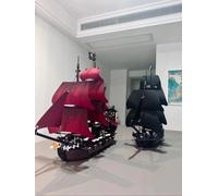 Pirates des Caraïbes, Perle Noire, Venge de la Reine Anne, Modèle de bateau fantôme en blocs de construction, 4184 4195 Set Bri 4184