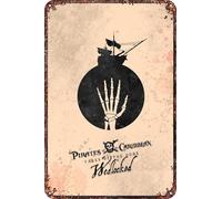 Pirates des Caraïbes : Tales of the Code : Wedlocked - Panneau en métal décoratif pour salon, café - 30,5 x 20,3 cm