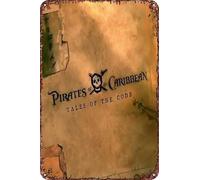 Pirates des Caraïbes : Tales of the Code : Wedlocked - Panneau en métal décoratif pour salon, café - 30,5 x 20,3 cm