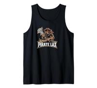 Pirates Lacrosse Vintage Lax Mascot Team Lax Stick Débardeur