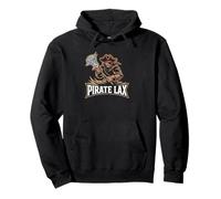 Pirates Lacrosse Vintage Lax Mascot Team Lax Stick Sweat à Capuche