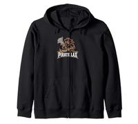 Pirates Lacrosse Vintage Lax Mascot Team Lax Stick Sweat à Capuche