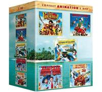 Coffret Animation 5 Dvd - Les Pirates, Bons À Rien Mauvais En Tout + Mission : Noël - Les Aventures De La Famille Noël + Les Rois De La Glisse + Tempête De Boulettes Géantes + Les Rebelles De La Forêt - Pack