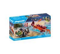Playmobil 71532 Pirate et Crabe géant - Prenez Le Large et embarquez pour Une Chasse au trésor en mer - Set Comprenant Un Canon, Un Projectile de grappin et Un Sabre - Pirates - Dès 4 Ans