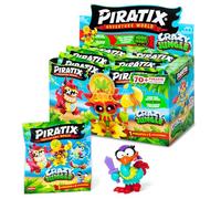 PIRATIX ADVENTURE WORLD Crazy Jungle Collection -Boîte de 24 sachets surprises avec des figurines de pirates à collectionner. Chaque sachet contient 1 Piratix surprise et 1 accessoire avec effet néon.