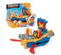PIRATIX, Adventure World Skull Blade - Bateau Pirate aux pouvoirs cachés, Comprend 1 Bateau Pirate, 1 piratix Exclusif, 1 Accessoire, 1 Drapeau, 1 trésor Exclusif et 1 Projectile