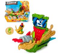PIRATIX Chasseur du Ciel - Bateau Pirate en Forme de Perroquet. Contient 1 Bateau Pirate, 1 Piratix Exclusif, 1 trésor Exclusif, 1 Accessoire, 1 Canon et 1 Projectile.
