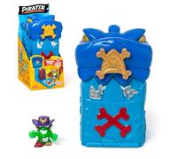 PIRATIX Secret Shark Cave - Cave Secret Shark Island, Contient 1 Shark Cave, 1 Piratix, 2 Accessoires (1 Arme et 1 Sceptre), 1 Crabe et 1 trésor