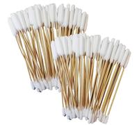 Pirbright Pet Company Coton-Tige Extra Large de 15 cm pour Chien de Compagnie, nettoyant pour Oreilles, Longs Cotons-tiges en Bambou pour Nettoyer Les Oreilles des Animaux (Paquet de 100 écouteurs à