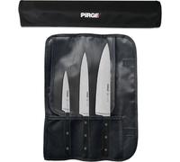 PİRGE Classic Set de couteaux professionnels avec sac 4 pièces - Set de couteaux forgés - Set de couteaux de cuisine professionnels - Set de couteaux de cuisine professionnels en acier inoxydable - Se