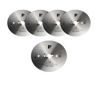 Pirge Couteau circulaire universel 80 mm lisse 5 pièces - Couteau à kebab le plus tranchant en acier inoxydable de qualité supérieure