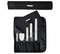 Pirge Crème Outils de pâtisserie professionnels Set avec sac 6 pièces - Set de palettes d'angle pour gâteaux - Couteau à pâtisserie - Palette à tartiner - Spatule