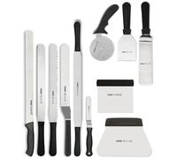 Pirge Set d'outils de boulangerie - 11 TLG Set en acier inoxydable pour la pâtisserie et la boulangerie