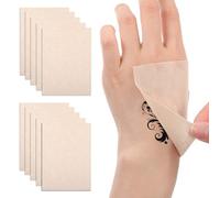 Piriuuo Lot de 10 rubans adhésifs pour tatouage, 12 x 9 cm, imperméables, respirants, résistants à la transpiration, découpables, pour cicatrices et marques de naissance, couleur chair