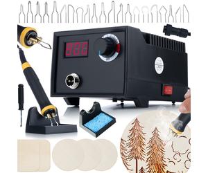 Pirografie-Station 60W / Holzbrenner mit Display Rosfix Black Fenix RBB60W