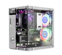 Pironman 5 boîtier Mini PC NVMe M.2 SSD PCIe 2.0/3.0 pour Raspberry Pi 5 Hailo-8L, agent IA OpenClaw, refroidissement tour + double ventilateurs RGB, module OLED 0,96", arrêt sécurisé, HDMI, effet RGB