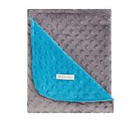 pirulos 64105107 - Couverture Double Face, 110 x 140, conception Dots, couleur turquoise