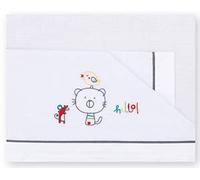 pirulos Be Happy - Flanelle draps pour berceau, couleur gris
