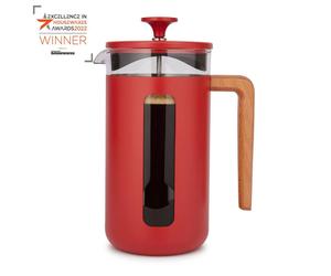 PISA Cafetière à piston 8 Tasses La Cafetière Kitchen Craft Rouge