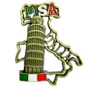 Pisa Toscane Italie Aimant de réfrigérateur souvenir de voyage Décoration de réfrigérateur Autocollant magnétique 3D