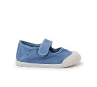 Pisamonas Babies Barefoot en Toile Lavée Taille 27 Couleur Bleu De France