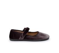Pisamonas Babies Barefoot Velours Bride Froncée Taille 36 Couleur Gris