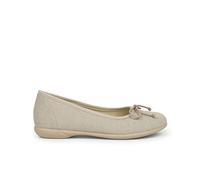 Pisamonas Ballerines De Cérémonie en Lin pour Fille Taille 36 Couleur Écru