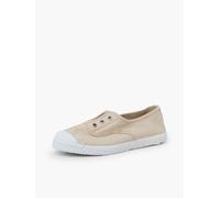 Pisamonas Tennis en Toile avec Bout Caoutchouc sans Lacets Taille 38 Couleur Avoine