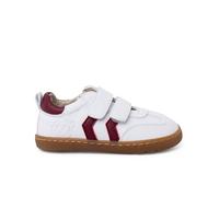 Pisamonas Baskets Blanches Barefoot Enfants Bandes Latérales Taille 22 Couleur Bordeaux