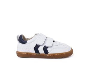 Pisamonas Baskets Blanches Barefoot Enfants Bandes Latérales Taille 29 Couleur Bleu Marine
