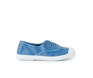 Pisamonas Baskets en Toile À Effet Usé sans Lacets Taille 39 Couleur Bleu